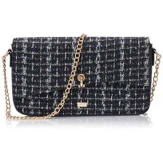 nelice Women's Abendtasche Damen Clutch, SCHWARZ