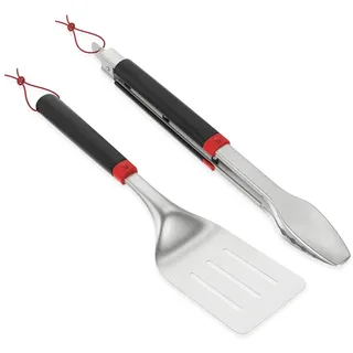 Weber Grillbesteck-Set 2-teilig Edelstahl Schwarz/Silber