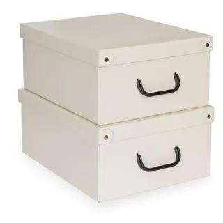 Lavatelli Aufbewahrungsbox 32 x 42 x 17,5 cm 2-tlg. beige