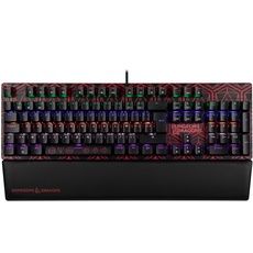 Konix Dungeons & Dragons Kabelgebundene mechanische Gaming-Tastatur AZERTY - Anti-Ghosting - 20 Lichteffekte - 1,7 m Kabel