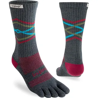 injinji Unisex Trail Midweight Crew Zehensocken schwarz