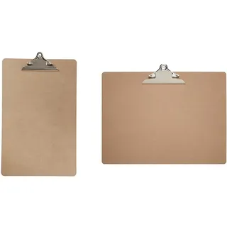 Klemmbrett, 265890 A3, 32 x 47 cm, Stärke 3mm, MDF, 1 Stück & MAUL Klemmbrett A3 MAULclassic | Schreibbrett aus Holz im DIN A3 Querformat