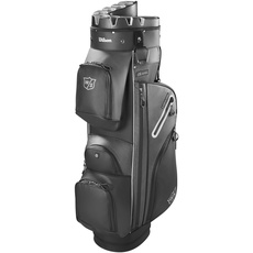 Bild von Staff Golftasche, i Lock Dry Cart Bag, Trolleytasche, 14 Fächer für diverse Golfschläger, Schwarz/Silber