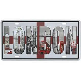 Hioni Blechschilder Vintage I Love London Plaque Wand Decor Poster Board Kunst Gemälde Home Dekoration london