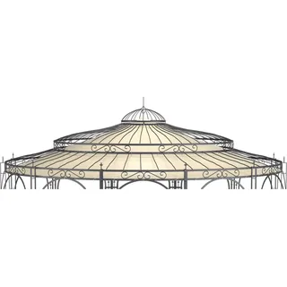 Eleo Sonnensegel Toskana Ø 550 cm für Pavillon Toskana Ecru