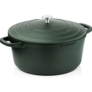 Westinghouse PERFORMANCE SERIES Kochtopf groß, 28cm großer Kochtopf für Induktion & alle Herdarten, Großer Topf mit Griff und Deckel, Topf beschichtet, Ofenfest & Spülmaschinenfest, Grün