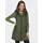 Damen 3/4-lange Steppweste mit Kapuze JDYSkylar Padded Hood Waistcoat 15220630 Forest night XS