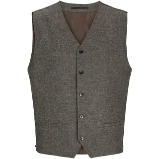 JACK&JONES Herren Jprwinter Twill Waistcoat Anzugweste, Slate Black/Fit:Slim FIT, 46