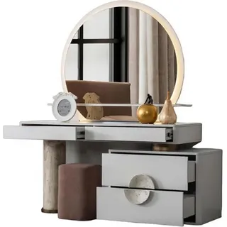 Schminkkommode Schminkkonsole Konsole Kosmetiktisch Beauty-Tisch Frisiertisch - Weiß