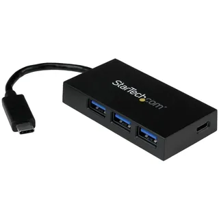 Startech 4-Port USB 3.0 Hub Usb-c 4 Port C To C + USB Hub, Schwarz