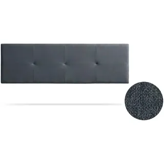 Kopfteil gepolstert Altea Aqualine 100x50x5 cm - Dunkelgrau - Moonia , Holz , 100x50x5 cm , Schlafzimmer, Betten