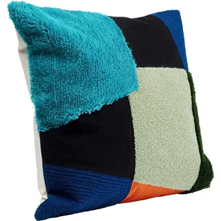 Kare Design Kissen Rectangle, Mehrfarbig, Zierkissen, Deko Kissen, mit Füllung, mit Reißverschluss, 45x45 cm (L/B)
