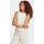 Essentials Linear Slim Cotton Tanktop Beige/White XXS