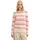 Peachy Knit Stripe Design Rot Weiß M