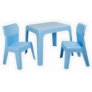Garbar Jan Kindersitzgruppe Tisch Mit Stühlen - Sky Blue - One Size