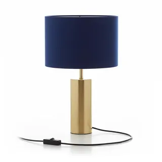 Relaxdays Tischlampe Dunkelblau