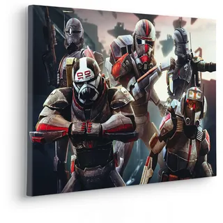 Komar Keilrahmenbild im Echtholzrahmen - Star Wars Bad Batch Ready to Fight - Größe 60 x 40 cm - Bild, Leinwandbild, Kinderzimmer