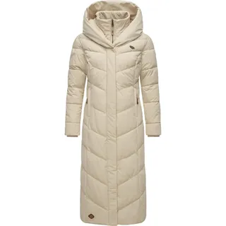 Steppmantel RAGWEAR "Steppmantel Natalka Extralong", Damen, Gr. 5XL, beige (ecru24), Obermaterial: 100% Polyester PES.  Obermaterial: Futter: 100% Polyester PES. 100% Polyester PES., Mäntel Steppmantel
