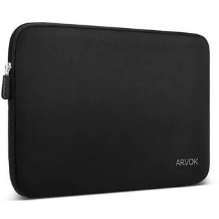 Arvok 15 15,6 16 Zoll Laptoptasche Schutzhülle Wasserdicht, Laptop Sleeve Case Laptophülle Notebook Hülle Tasche für Acer, Asus, Dell, Lenovo, HP, Samsung, 39x28x3 cm, Schwarz