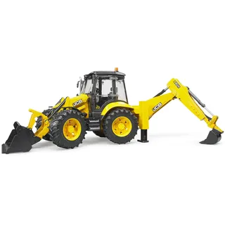 bruder 02454 - JCB 5CX eco Baggerlader - 1:16 Baustelle, Baufahrzeug, Löffelbagger, Heckbagger, Arbeiter, bworld, Baumaschine, Spielzeug