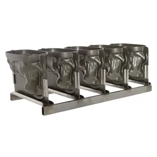 WALTER Premium Lammformset, Bestehend aus 5 Lamm-Backformen, 1 Ständer und 10 Klammern, 500 ml - Formen, klein