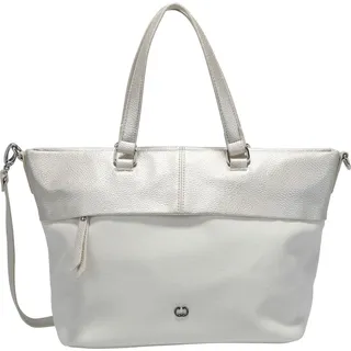 GERRY WEBER Handtasche Schultertasche Keep In Mind Hand Bag MHZ Metallic Cold weiß - Weiß