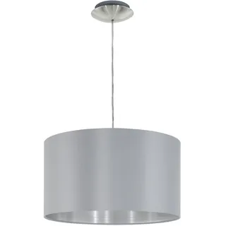 EGLO Maserlo 1-flg. 38 cm zylinderförmig grau silber