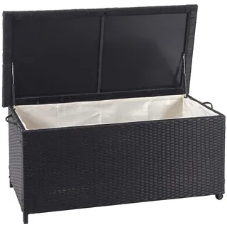 Mendler Kissenbox HWC-D88 51 x 100 x 50 cm Schwarz