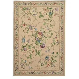 THEKO Flomi Sagrini Webteppich 120 x 170 cm Beige