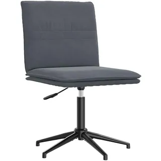 vidaXL Esszimmerstuhl Dunkelgrau Samt