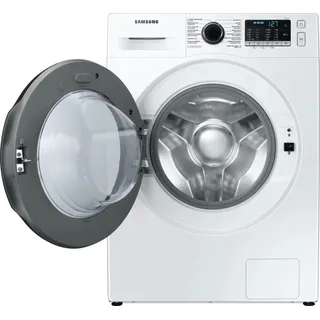 Samsung WD81TA049BE/EG, Frontlader, Freistehend, Weiß, Links, Schwarz, Tasten, Drehregler - Weiß