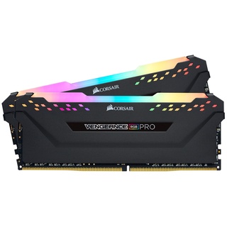 Vengeance RGB PRO schwarz DIMM Kit 16GB, DDR4-3000, CL15-17-17-35 (CMW16GX4M2C3000C15)