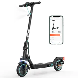 RCB EV85F Elektroroller, E-Scooter mit Straßenzulassung (ABE), 8,5 Zoll, 400W Motor, MAX 20km/h,Dreistufige Getriebestellung, Faltbarer e Roller, APP-Steuerung, Max Belastung 120 kg,Doppelstoßdämpfer