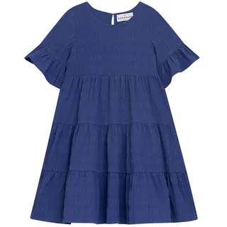 Sommerkleid DANAMADE "DANAMADE Dresses DELODIE", Mädchen, Gr. 152, EURO, blau (royal blau), Oberstoff: 98%Polyester 2%Elasthan / Futter: 100% Baumwolle, Kleider Sommerkleid