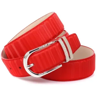 Anthoni Crown Damengürtel Leder rot 85