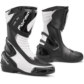 FORMA Stiefel Moto Freccia Eichzulassung CE, Schwarz/Weiß, 46