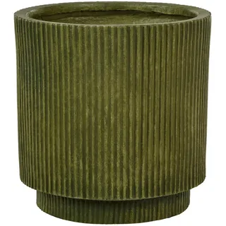 Beliani Blumentopf Grün Daria , Naturmaterialen , 30 cm , Dekoration, Blumen & Blumentöpfe, Übertöpfe