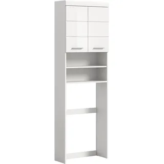 xonox.home Mid.you Waschmaschinenschrank 63 x 191 cm Weiß Hochglanz Holz/Kunststoff/MDF