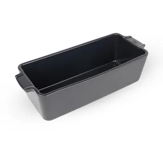 PEUGEOT - Rechteckige Kuchenform aus Keramik - 31 cm x 26 cm x 8,7 cm - Fassungsvermögen: 2 L - 10 Jahre Garantie - Schiefergrau