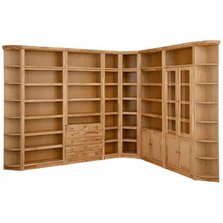 Home affaire Bücherregal »Soeren« in 2 Höhen und 2 Tiefen, mit viel Stauraum, braun