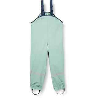 Playshoes Matschhose Regenlatzhose Ungefüttert Unisex Kinder Wind- und wasserdichte Regenhose Regenbekleidung, grün Pastell, 92