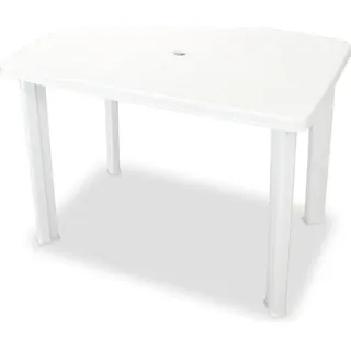 vidaXL 3-tlg. Bistro-Set Kunststoff Weiß - Weiß