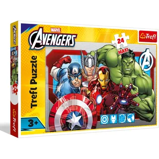 Trefl – Avengers, Always Fair – 24 Maxi-Puzzle – 24 große Teile, kreative Unterhaltung, für Kinder ab 3 Jahren
