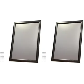 Albyco Klapprahmen, Plakatrahmen, Wechselrahmen, A3 Easy-Click System 29,7 x 42 cm, Dicke des Rahmens 25 mm, Farbe: Schwarz - Metall (Packung mit 2)
