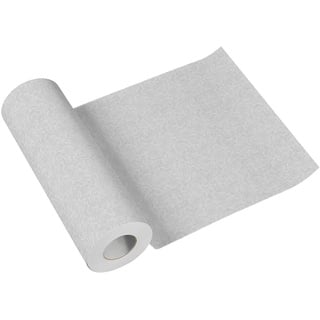 PAW - Tischläufer aus Airlaid (40 cm x 24 m) I Tischdeko für Kommunion, Konfirmation, Hochzeit, Geburtstag, Gartenparty, Taufe I Tischband - Natur, Grau I Farbe: Linen Structure Grey