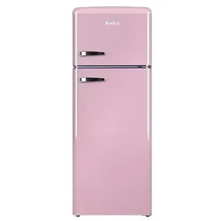 KGC 15636 P Retro-Kühl-Gefrierkombination (206 l, 1440 mm hoch, Rosa)