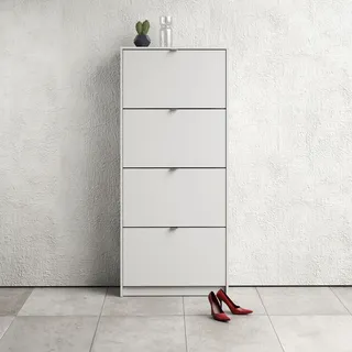 Home Affaire Schuhkipper 70 x 16 x 24,05 cm 4-türig weiß / weiß