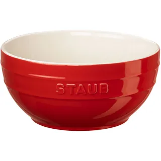 Staub Ceramique Schüssel 18 cm, rund, Kirsch-Rot, Keramik