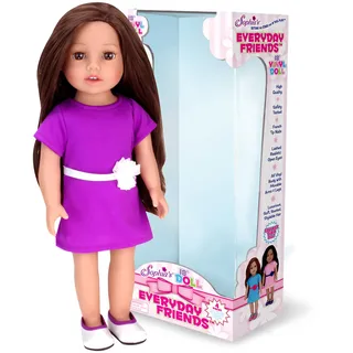 Teamson Kids Sophias by Teamson Kids 18 "All Vinyl Brunette Haar Dull Miley mit braunen Augen