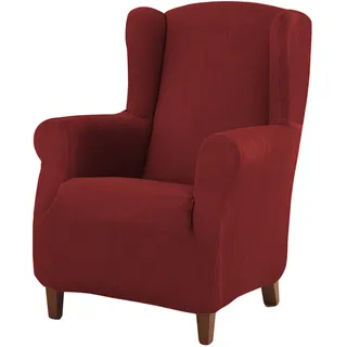 Estoralis Ohrensessel Berta Jacquardstoff 70 x 110 cm Rot